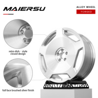 Jantes de voiture monobloc forgées en argent brossé de 19, 20, 21, 22 pouces 5x112 5x114.3 5x120 pour Benz Maybach W211 W222 E300 Classe S