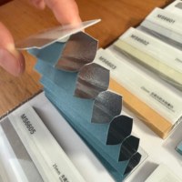 Tissu pour stores plissés alvéolés en tissu beige pour serre, fabrication ODM/OEM sur mesure, pour fenêtre [Tissu uniquement]