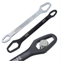 Clé à molette auto-ajustable à double extrémité 8-22 mm, clé à poignée universelle 45 # Ensemble d'outils de réparation automobile auto-bloquants en acier pour la maison