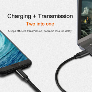 Câble de données tressé en alliage d'aluminium de 1m USB C pour téléphone portable Xiaomi <span class=keywords><strong>Redmi</strong></span> <span class=keywords><strong>Note</strong></span> <span class=keywords><strong>8</strong></span>/9/10/11 <span class=keywords><strong>Pro</strong></span> en nylon durable - Product Image 2