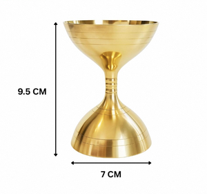 Decorative Brass Akhand Jyot Diya Handmade 106g Traditional Oil <b>Lamp</b> with 9.5 cm Height for Home Temple Festival Decoration - Product Image 2