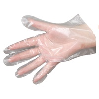 Gants en PE transparents résistants, gants en plastique jetables pour la cuisine, la coloration des cheveux
