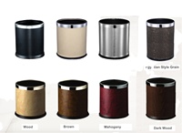 Grande poubelle en acier inoxydable à toit ouvert 10L durable sans couvercle pour voiture, cuisine ou poubelle à la maison ou au bureau