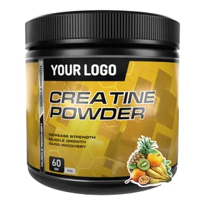 Hot bán nhãn hiệu riêng Creatine Creatine Monohydrate bột tăng cường sức mạnh tập thể dục Pre Workout bột