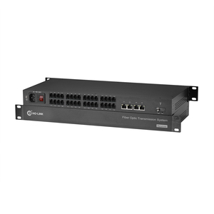 32 Cổng <span class=keywords><strong>RJ11</strong></span> với 4 Gigabit <span class=keywords><strong>RJ45</strong></span> để thu phát sợi PCM điện thoại thoại thoại qua bộ mở rộng sợi quang - Product Image 2