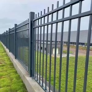 Valla de Hierro Forjado de 7x10 Pies, 220' de Altura Total, Panel de Valla de Acero con Poste de Acero, Equipo de Inspección, Valla de Hierro Metálico 10x7 para Casa - Product Image 4