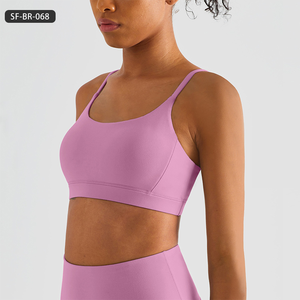 Nouveau soutien-gorge de sport ultra-doux sensation seconde peau pour femme - Débardeur de fitness sans dos à maintien élevé et antichoc avec coussinets amovibles - Product Image 4
