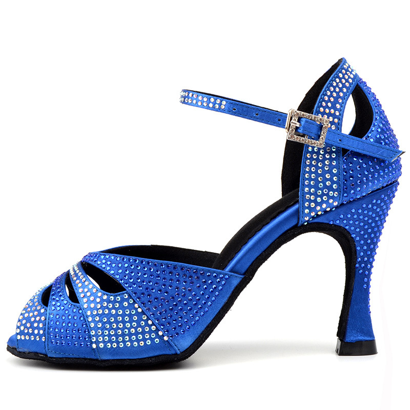 Custom Latin Dance Shoes Women Medium Heels Adult Soft Soles Salsa Dance Shoes for Women
