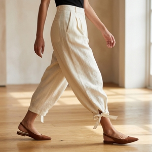 Pantalones Casuales de Cintura Alta para Oficina, con Bolsillos, Cierre de Cremallera, Estilo Lápiz para Mujer - Product Image 4