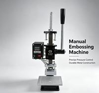 Machine à embosser le cuir manuelle personnalisée pour le marquage à chaud des logos sur le cuir, le bois, le PU - Presse à chaud de bureau