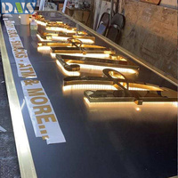 Enseigne commerciale à LED rétroéclairée 3D personnalisée pour magasin de détail Décoration de bureau de l'entreprise Enseigne à lettres intérieure