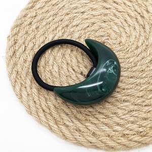 Diadema para cola de caballo, accesorio para el cabello vintage, cuerda para el cabello, banda de goma, cuerda para el cabello, cola de caballo atada con resina, en forma de U - Product Image 2