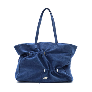 Bolso de Mano YIEYIE de Gran Capacidad, Estilo Casual para Compras Diarias, con Cierre, en Mezclilla Índigo, Marca Original, Listo para Venta al Público - Product Image 2