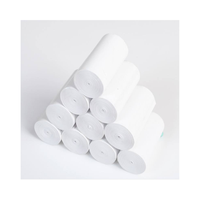 Gulungan Kertas Kasir Thermal 57x40mm Tanpa Inti Kertas Struk Kustom untuk Supermarket 100% Pulp Kayu Murni Berkualitas Tinggi BAIXIN