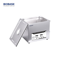 Nettoyeur à ultrasons portable économique BIOBASE 40KHz, mini bain à ultrasons, minuterie 99 min, 80 ℃   Panier avec couvercle pour le nettoyage des circuits imprimés en laboratoire