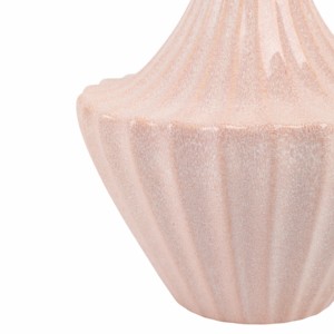 Vaso in ceramica scanalato e arrotondato per soggiorno, decorazione per la casa, centrotavola, decorazione per camera da letto. - Product Image 5