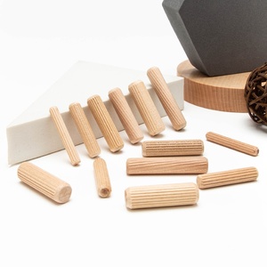 Conector de Muebles con Punta de Corcho, Grano Recto Diagonal, Espiga Sólida, Clavo de Madera de Loto, Perno de Madera de Eucalipto, Piezas de Muebles de Madera - Product Image 3