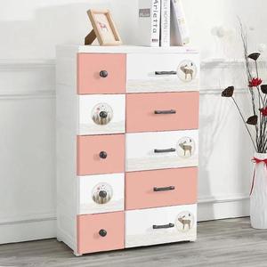 Commode à tiroirs en plastique à 5 niveaux avec serrures, <span class=keywords><strong>armoire</strong></span> moderne pour vêtements de bébé, grande capacité, meubles de <span class=keywords><strong>chambre</strong></span> à coucher, rangement à domicile - Product Image 2