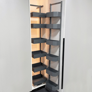 Modern 6-Layer Tall Cabinet Solution for <b>Kitchen</b> Self-Closing Pantry <b>Storage</b> <b>Unit</b> 80kg Load-Bearing Soft Close In-Cabinet Kitche - Product Image 2