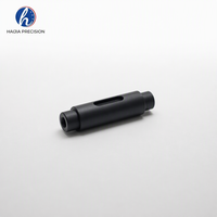 Goupille de positionnement de précision en alliage d'aluminium usiné CNC, anodisée noire, chanfreinée, avec brochage et concentricité 3D garantie, OEM