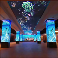 Écran LED de plafond à barres pleine couleur RGX, mur vidéo, P3 P4 P5, parc, couloir, pub, cabine de DJ, boîte de nuit, écran LED de plafond
