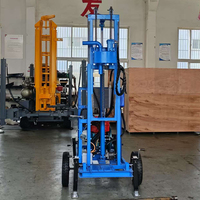 Foreuse portable diesel 20M 50M 70M pour puits d'eau, petite machine de forage pour la construction de puits peu profonds