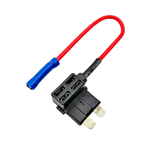 블레이드 퓨즈 탭 홀더 어댑터 4가지 유형 제공: 표준, 미니, 마이크로2, 로우 프로파일16 AWG 2핀 와이어 하네스 - Product Image 5