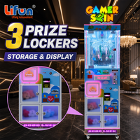 LIFUN Gamer Spin 30 Clips Machine de jeu à monnayeur de type arcade, machine à pinces à prix et distributeur de cadeaux pour enfants en centre commercial