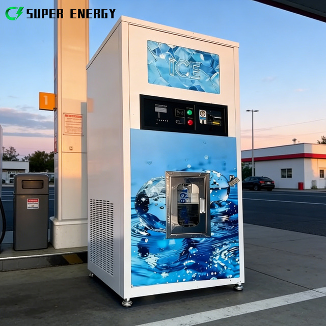 Commercial Automatic Ice Vending Machine Outdoor Ice Dispenser Self Service Ice Maker Machine for Gas Station Supermarket