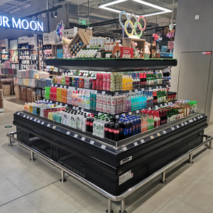 Réfrigérateur de supermarché à température unique de haute qualité, refroidisseur ouvert, refroidisseur d'air de supermarché pour légumes et fruits - Product Image 3