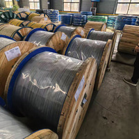Alambre de Acero Revestido de Aluminio Estándar ASTM B502 de 3.5 mm, Alambre ACS para Cable de Alimentación