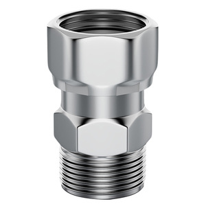Robinet d'angle en acier inoxydable 1/2 po avec filetage mâle NPT pour raccordement d'eau, usage domestique et cuisine - Product Image 1
