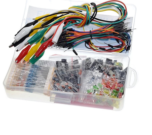 Convient pour le <span class=keywords><strong>paquet</strong></span> de composants <span class=keywords><strong>UNO</strong></span> R3, le jeu de pinces crocodiles, le kit de base de composants électroniques DIY pour débutants - Product Image 2