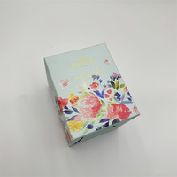 Échantillon gratuit de savon floral personnalisé en couleur avec verrouillage du bas à impression en couleur pot de bougie emballage boîte en papier recyclé écologique