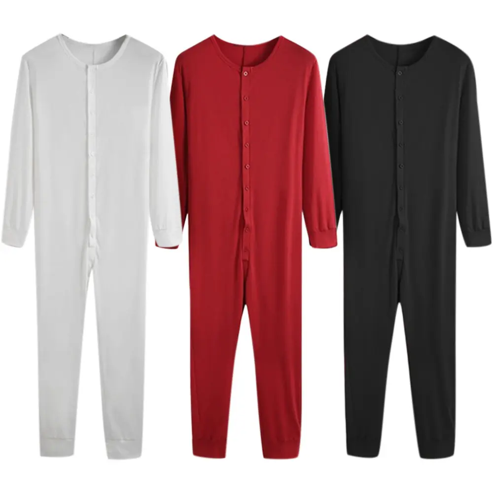 sexy pajamas men adult onesie adult romper onesie solid color custom logo men onesie men's one-piece clothes