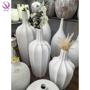 Vaso da pavimento in <span class=keywords><strong>ceramica</strong></span> di <span class=keywords><strong>grandi</strong></span> dimensioni, di lusso, di fascia alta, vaso in <span class=keywords><strong>ceramica</strong></span> bianca per interni, decorazione di soggiorno - Product Image 2