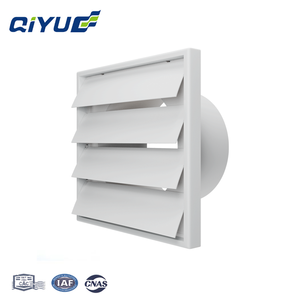 ABS quadratische Lüftungs abdeckung mit Lamellen und Gitter design für Versorgung und Abluft in zentralen Frischluft klimaanlagen - Product Image 2