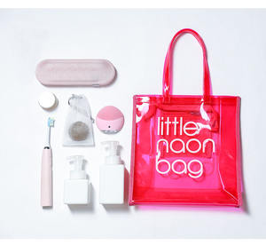 Bolsa de Mano Transparente de PVC con Logotipo Personalizado, Brillante, para Mujer, Verano, Playa, Compras, Impermeable, Pequeña, Color Neón - Product Image 4