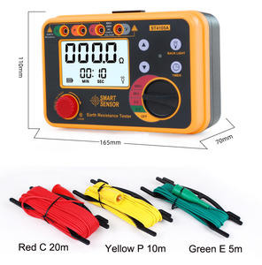 SMART SENSOR ST4105A เครื่องทดสอบความต้านทานดินแบบดิจิตอลพร้อมจอ LCD แสดงผล 200 โอห์ม - Product Image 2