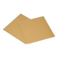 Plaque de sublimation en aluminium brossé doré 200x300mm 300x400mm 300x600mm 0,45mm Feuilles de sublimation vierges