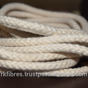 Corde tressée en coton rond de haute qualité de 8 à 10mm de largeur pour lacets et vêtements de qualité supérieure de style sport - Product Image 1