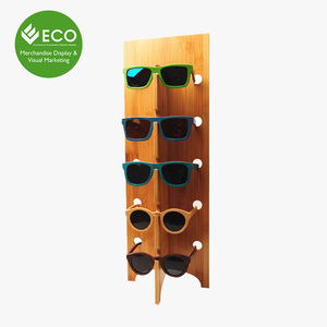 Prezzo basso In Legno Display del Contatore Del Basamento Per Gli Occhiali Da Sole di Promozione - Product Image 1