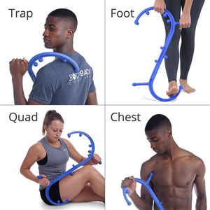 Masajeador de punto gatillo, alivio del dolor de cuello de mano y bastón de gancho, bastón masajeador de punto gatillo para herramienta de automasajeador Manual - Product Image 2