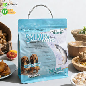 Saco de Embalagem Personalizado Grande com Reforço Lateral e Quádrupla Vedação para Ração de Cães e Gatos, Embalagem Stand-up para Alimentos de Animais - Product Image 2