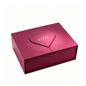 Custom Double Door Valentine Gift <b>Box</b> Rigid Eco Friendly Cardboard Art Paper Wedding Souvenir Jewelry Packaging <b>Box</b> with Logo - Product Image 1