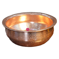 Bol de pédicure en cuivre martelé à la main Yicheng pour usage professionnel en spa et salon, bassin de spa pour les pieds durable et écologique pour la relaxation