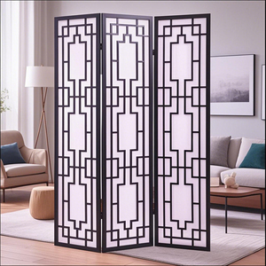 Panneau de séparation <span class=keywords><strong>en</strong></span> <span class=keywords><strong>bois</strong></span> réglable moderne du fabricant Paravent Paravent <span class=keywords><strong>pour</strong></span> la maison Bureau <span class=keywords><strong>Salon</strong></span> Mobilier général - Product Image 4