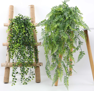 5 Branches de plantes artificielles en feuilles de lierre <span class=keywords><strong>pour</strong></span> intérieur, plantes murales en rotin de 1,80 m en plastique, écologiques, <span class=keywords><strong>pour</strong></span> <span class=keywords><strong>le</strong></span> Poisson d'avril - Product Image 5