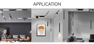 Comercial DC 48V 12W LED Luz magnética Luz de pista lineal plegable Iluminación de pista magnética regulable ajustable - Product Image 6