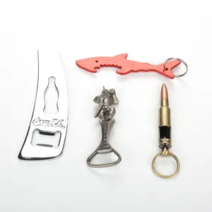 Miễn Phí Thiết Kế Quảng Cáo Đơn Giản Khắc Nhôm Keychain Mở Chai Với Biểu Tượng Tùy Chỉnh Thép Không Gỉ Mở Chai